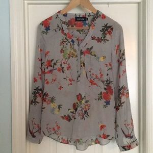 Sheer floral blouse from Fabrik boutique